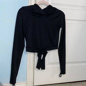 black athletic jacket